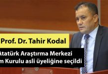 Prof. Dr. Kodal, Atatürk Araştırma Merkezi Başkanlığı Bilim Kurulu Asli üyeliğine seçildi